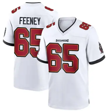 Dan Feeney Men's Game White Tampa Bay Buccaneers Jersey