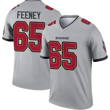Dan Feeney Men's Legend Gray Tampa Bay Buccaneers Inverted Jersey