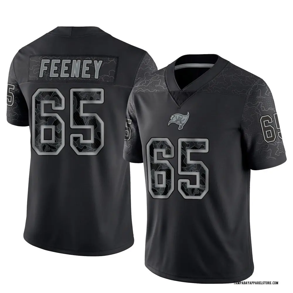 Dan Feeney Men's Limited Black Tampa Bay Buccaneers Reflective Jersey