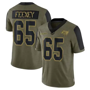 Dan Feeney Men's Limited Olive Tampa Bay Buccaneers 2021 Salute To Service Jersey