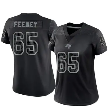 Dan Feeney Women's Limited Black Tampa Bay Buccaneers Reflective Jersey