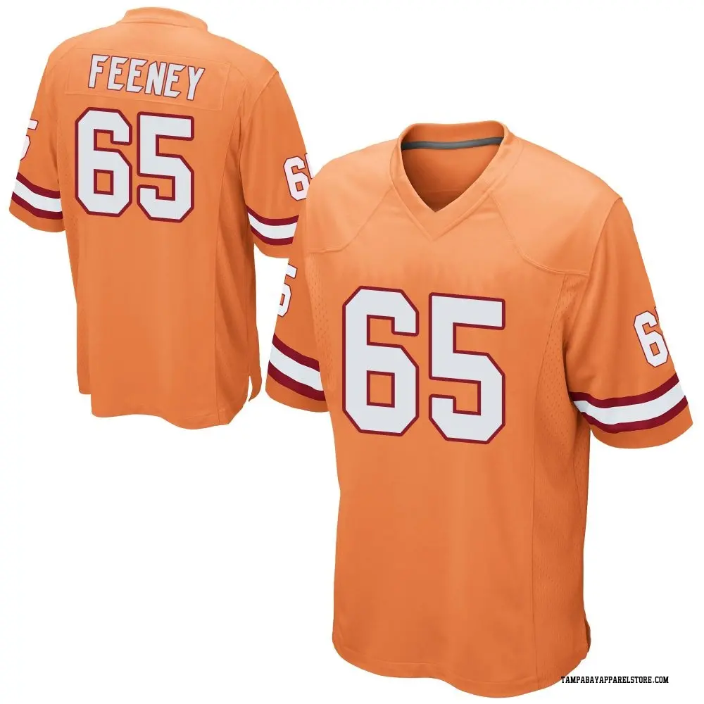 Dan Feeney Youth Game Orange Tampa Bay Buccaneers Alternate Jersey