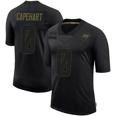 DeMonte Capehart Men's Limited Black Tampa Bay Buccaneers 2020 Salute To Service Jersey