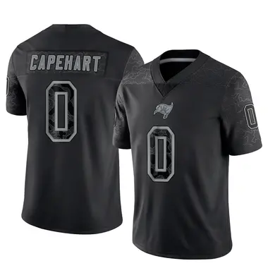 DeMonte Capehart Men's Limited Black Tampa Bay Buccaneers Reflective Jersey