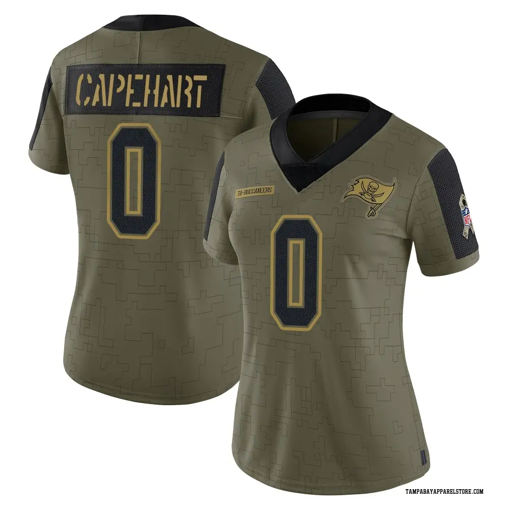 DeMonte Capehart Women's Limited Olive Tampa Bay Buccaneers 2021 Salute To Service Jersey