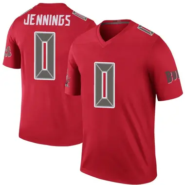 Deion Jennings Men's Legend Red Tampa Bay Buccaneers Color Rush Jersey