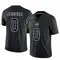 Deion Jennings Men's Limited Black Tampa Bay Buccaneers Reflective Jersey
