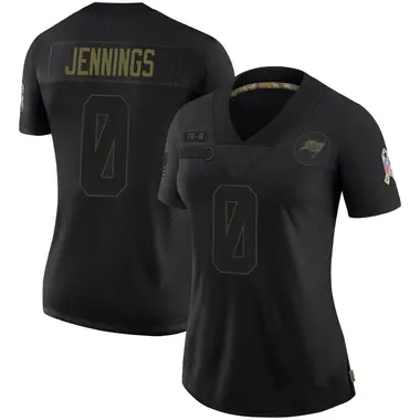 Deion Jennings Women's Limited Black Tampa Bay Buccaneers 2020 Salute To Service Jersey