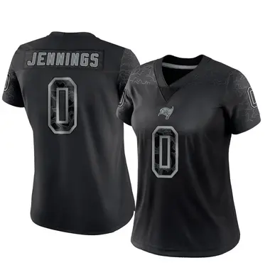 Deion Jennings Women's Limited Black Tampa Bay Buccaneers Reflective Jersey