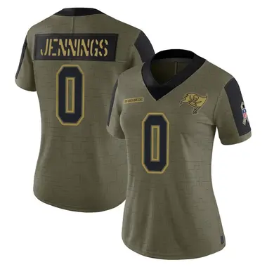 Deion Jennings Women's Limited Olive Tampa Bay Buccaneers 2021 Salute To Service Jersey