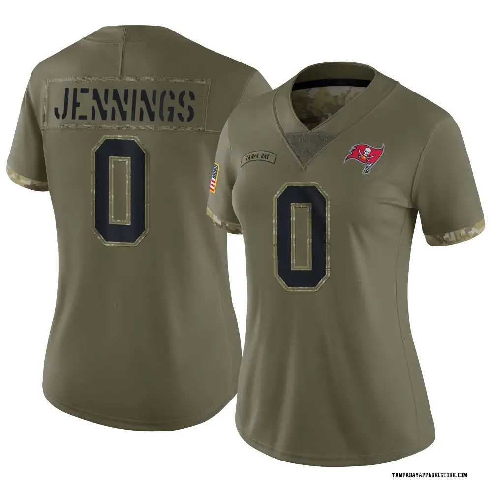 Deion Jennings Women's Limited Olive Tampa Bay Buccaneers 2022 Salute To Service Jersey