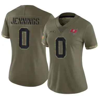 Deion Jennings Women's Limited Olive Tampa Bay Buccaneers 2022 Salute To Service Jersey