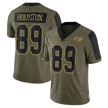 Dennis Houston Men's Limited Olive Tampa Bay Buccaneers 2021 Salute To Service Jersey