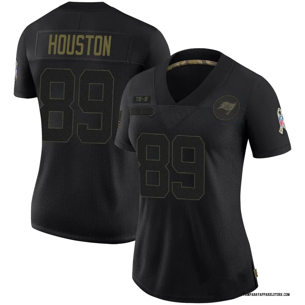 Dennis Houston Women's Limited Black Tampa Bay Buccaneers 2020 Salute To Service Jersey