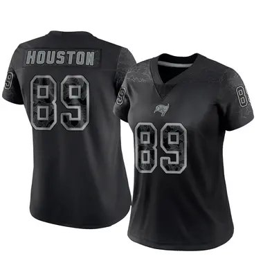 Dennis Houston Women's Limited Black Tampa Bay Buccaneers Reflective Jersey