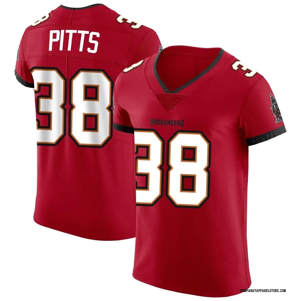 Derrek Pitts Men's Elite Red Tampa Bay Buccaneers Vapor Jersey