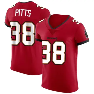 Derrek Pitts Men's Elite Red Tampa Bay Buccaneers Vapor Jersey