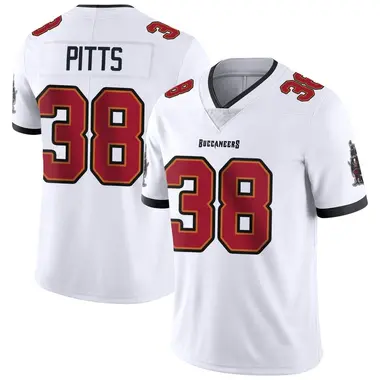 Derrek Pitts Men's Limited White Tampa Bay Buccaneers Vapor Untouchable Jersey