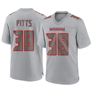 Derrek Pitts Youth Game Gray Tampa Bay Buccaneers Atmosphere Fashion Jersey