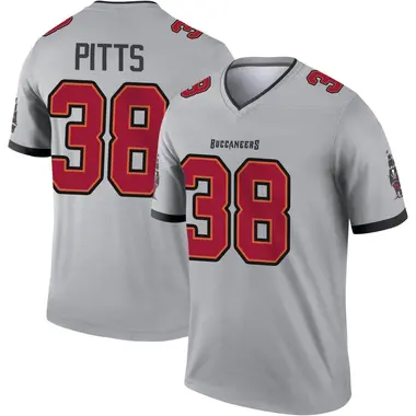 Derrek Pitts Youth Legend Gray Tampa Bay Buccaneers Inverted Jersey