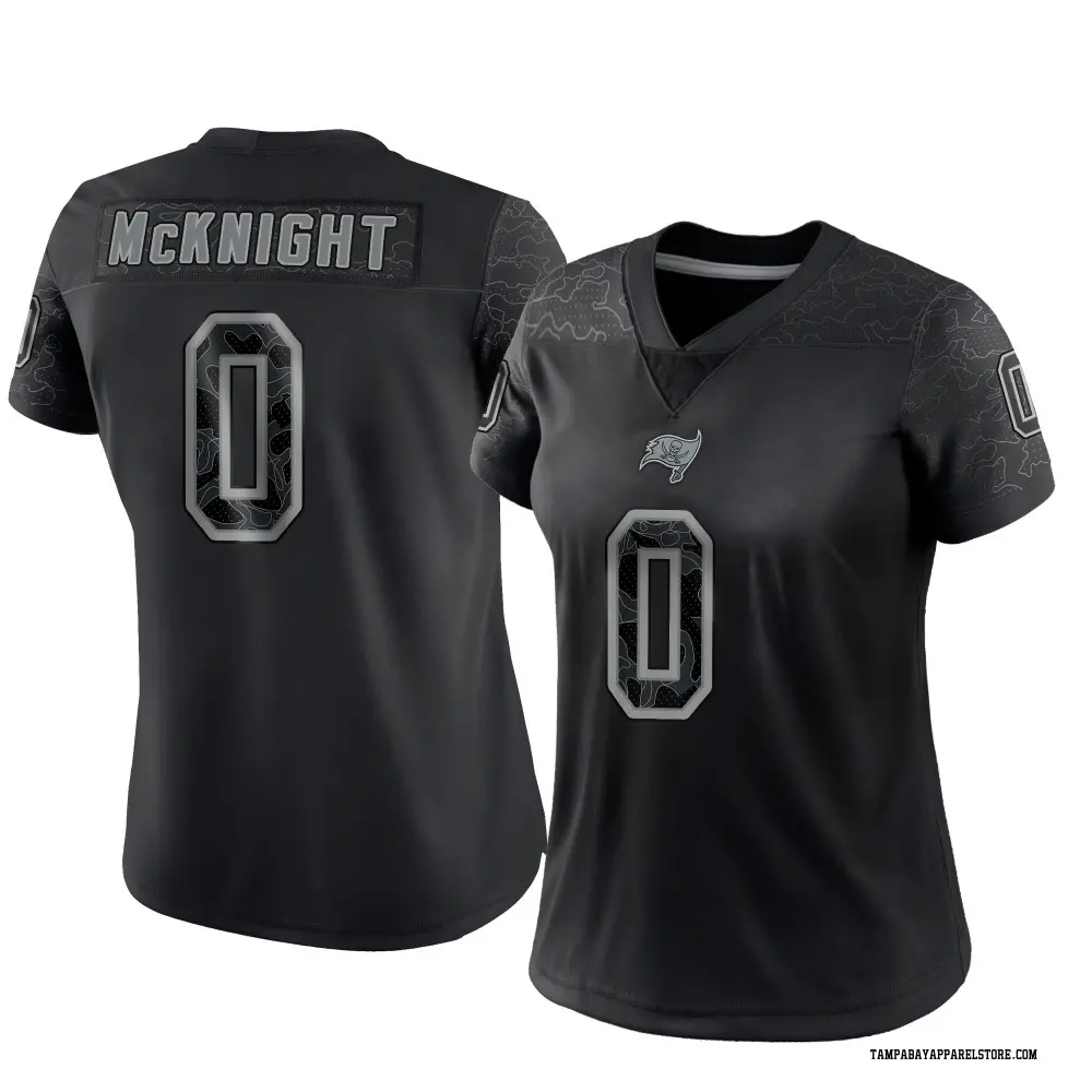 Deshawn McKnight Women's Limited Black Tampa Bay Buccaneers Reflective Jersey