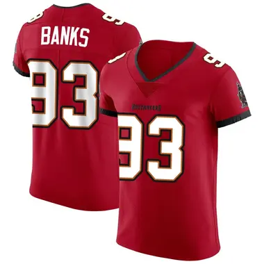 Eric Banks Men's Elite Red Tampa Bay Buccaneers Vapor Jersey