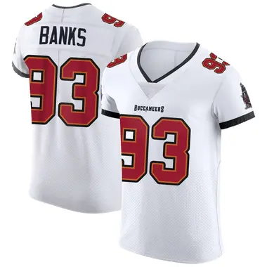 Eric Banks Men's Elite White Tampa Bay Buccaneers Vapor Jersey