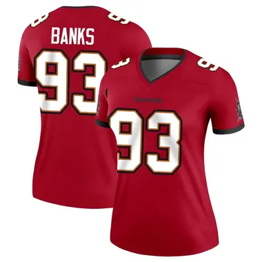Eric Banks Women's Legend Red Tampa Bay Buccaneers Jersey