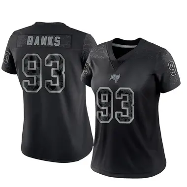 Eric Banks Women's Limited Black Tampa Bay Buccaneers Reflective Jersey