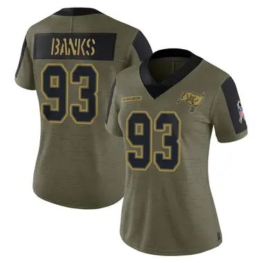 Eric Banks Women's Limited Olive Tampa Bay Buccaneers 2021 Salute To Service Jersey