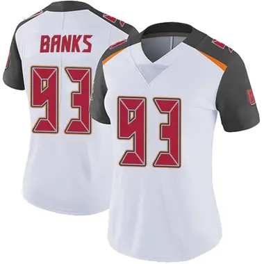 Eric Banks Women's Limited White Tampa Bay Buccaneers Vapor Untouchable Jersey