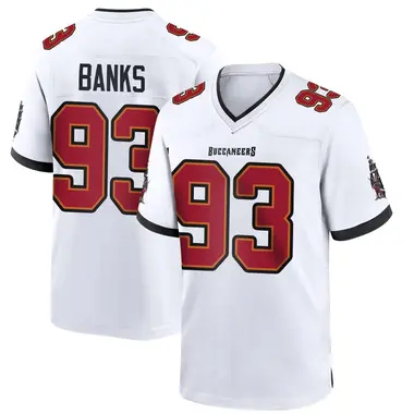 Eric Banks Youth Game White Tampa Bay Buccaneers Jersey