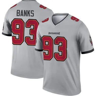 Eric Banks Youth Legend Gray Tampa Bay Buccaneers Inverted Jersey