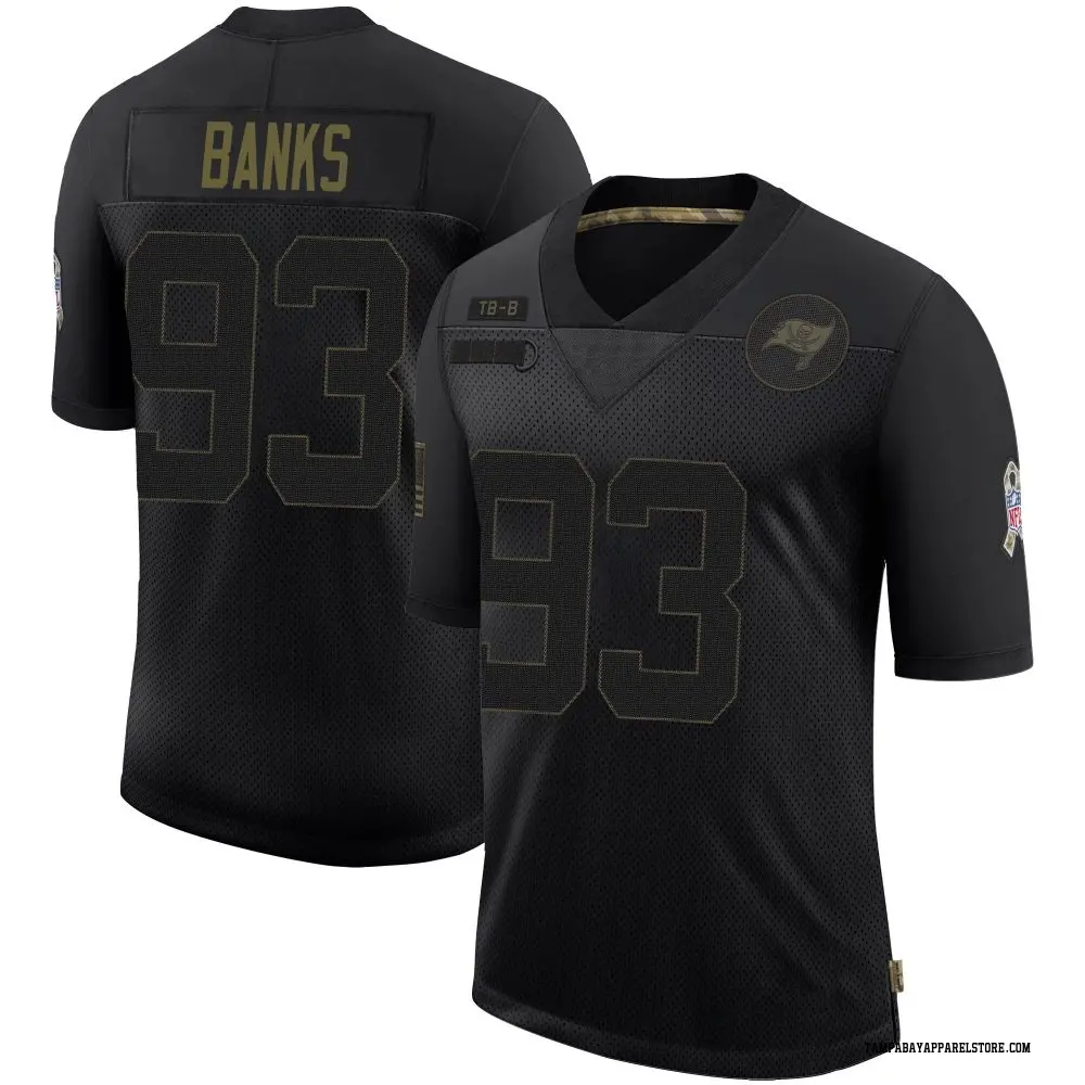 Eric Banks Youth Limited Black Tampa Bay Buccaneers 2020 Salute To Service Jersey