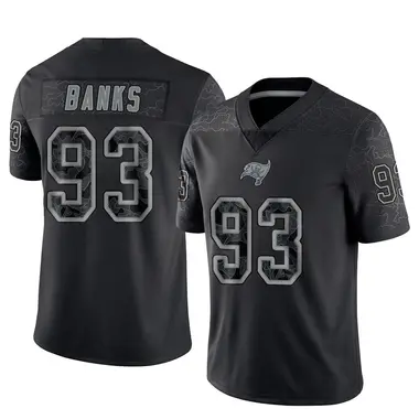 Eric Banks Youth Limited Black Tampa Bay Buccaneers Reflective Jersey