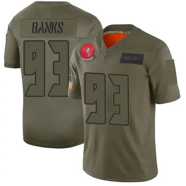 Eric Banks Youth Limited Camo Tampa Bay Buccaneers 2019 Salute to Service Jersey