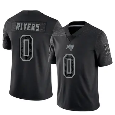 Eric Rivers Men's Limited Black Tampa Bay Buccaneers Reflective Jersey