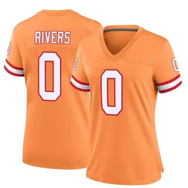 Eric Rivers Women's Game Orange Tampa Bay Buccaneers Throwback Jersey