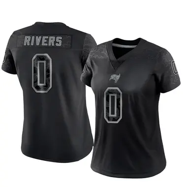Eric Rivers Women's Limited Black Tampa Bay Buccaneers Reflective Jersey