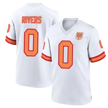Eric Rivers Youth Game White Tampa Bay Buccaneers '76 50th Season Jersey