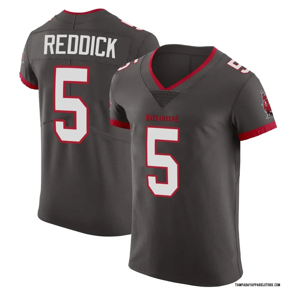 Haason Reddick Men's Elite Tampa Bay Buccaneers Pewter Alternate Vapor Jersey