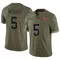 Haason Reddick Men's Limited Olive Tampa Bay Buccaneers 2022 Salute To Service Jersey
