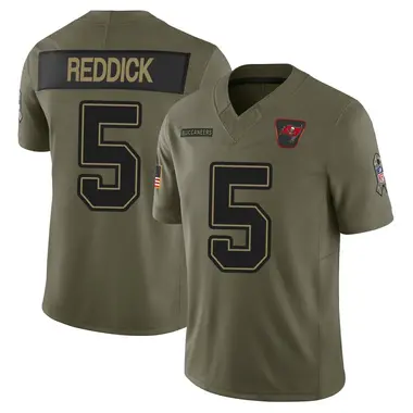 Haason Reddick Men's Limited Olive Tampa Bay Buccaneers 2025 Salute to Service Jersey
