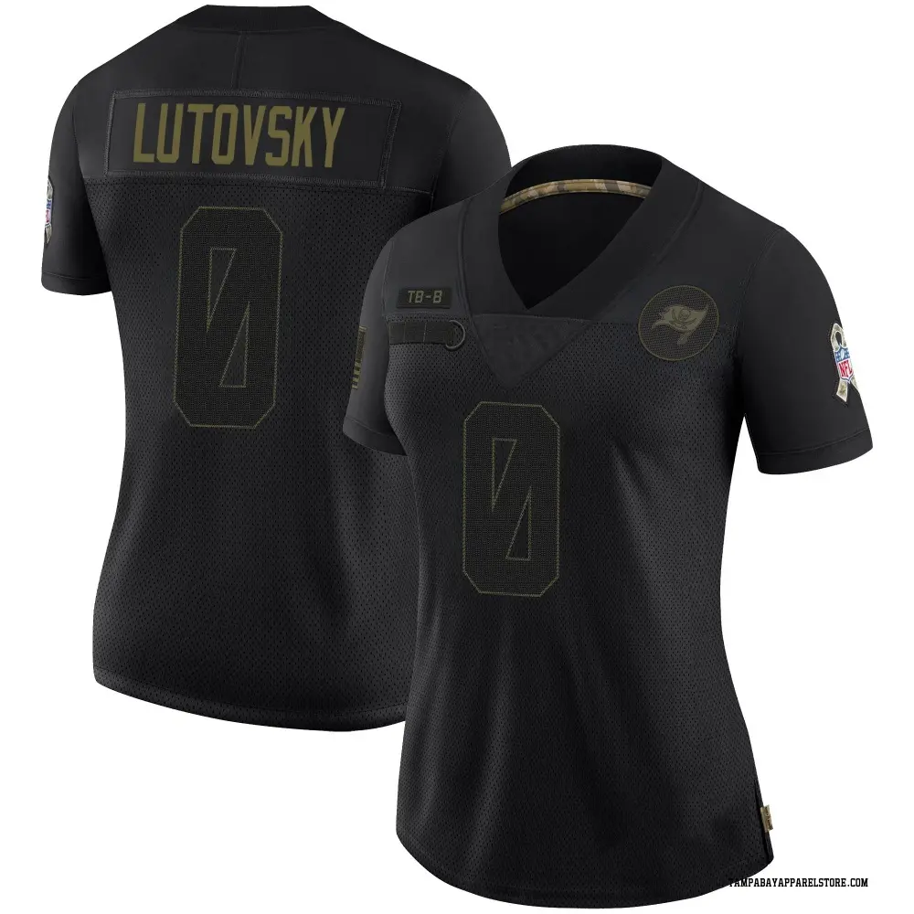 Henry Lutovsky Women's Limited Black Tampa Bay Buccaneers 2020 Salute To Service Jersey