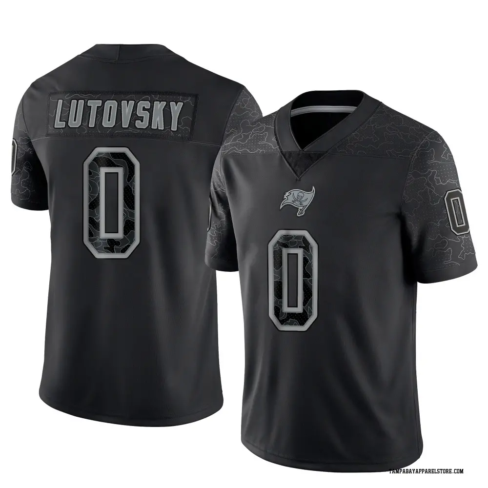 Henry Lutovsky Youth Limited Black Tampa Bay Buccaneers Reflective Jersey