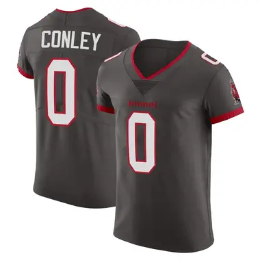 Ja'Qurious Conley Men's Elite Tampa Bay Buccaneers Pewter Alternate Vapor Jersey