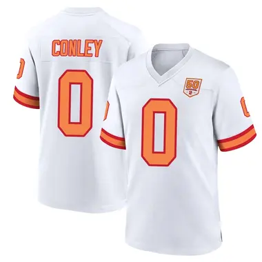 Ja'Qurious Conley Men's Game White Tampa Bay Buccaneers '76 50th Season Jersey