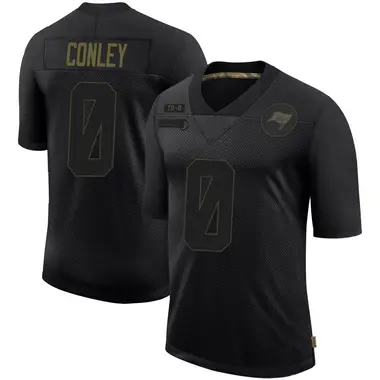 Ja'Qurious Conley Men's Limited Black Tampa Bay Buccaneers 2020 Salute To Service Jersey