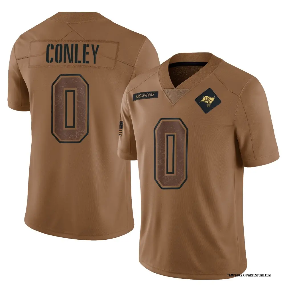 Ja'Qurious Conley Men's Limited Brown Tampa Bay Buccaneers 2023 Salute To Service Jersey