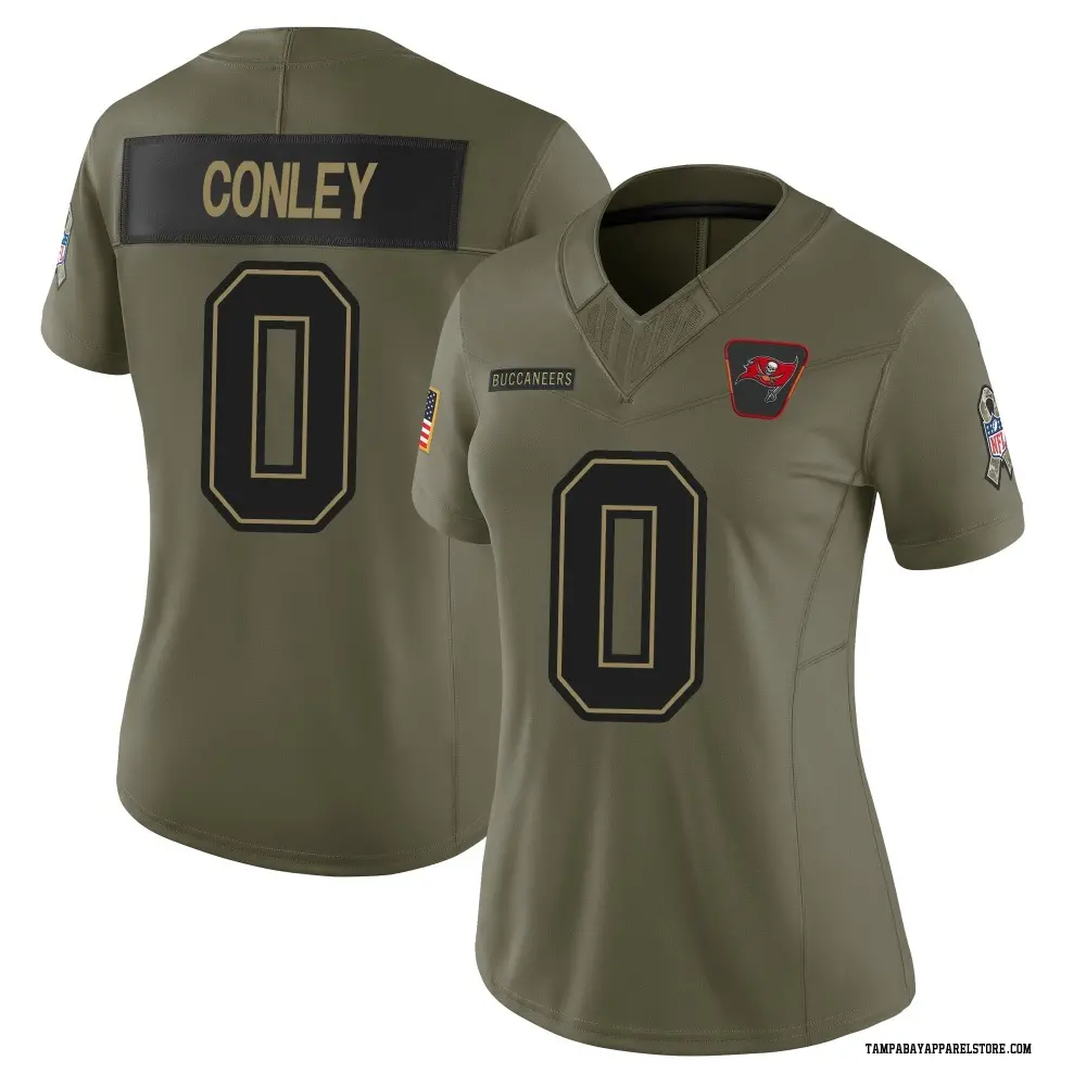 Ja'Qurious Conley Women's Limited Olive Tampa Bay Buccaneers 2025 Salute to Service Jersey